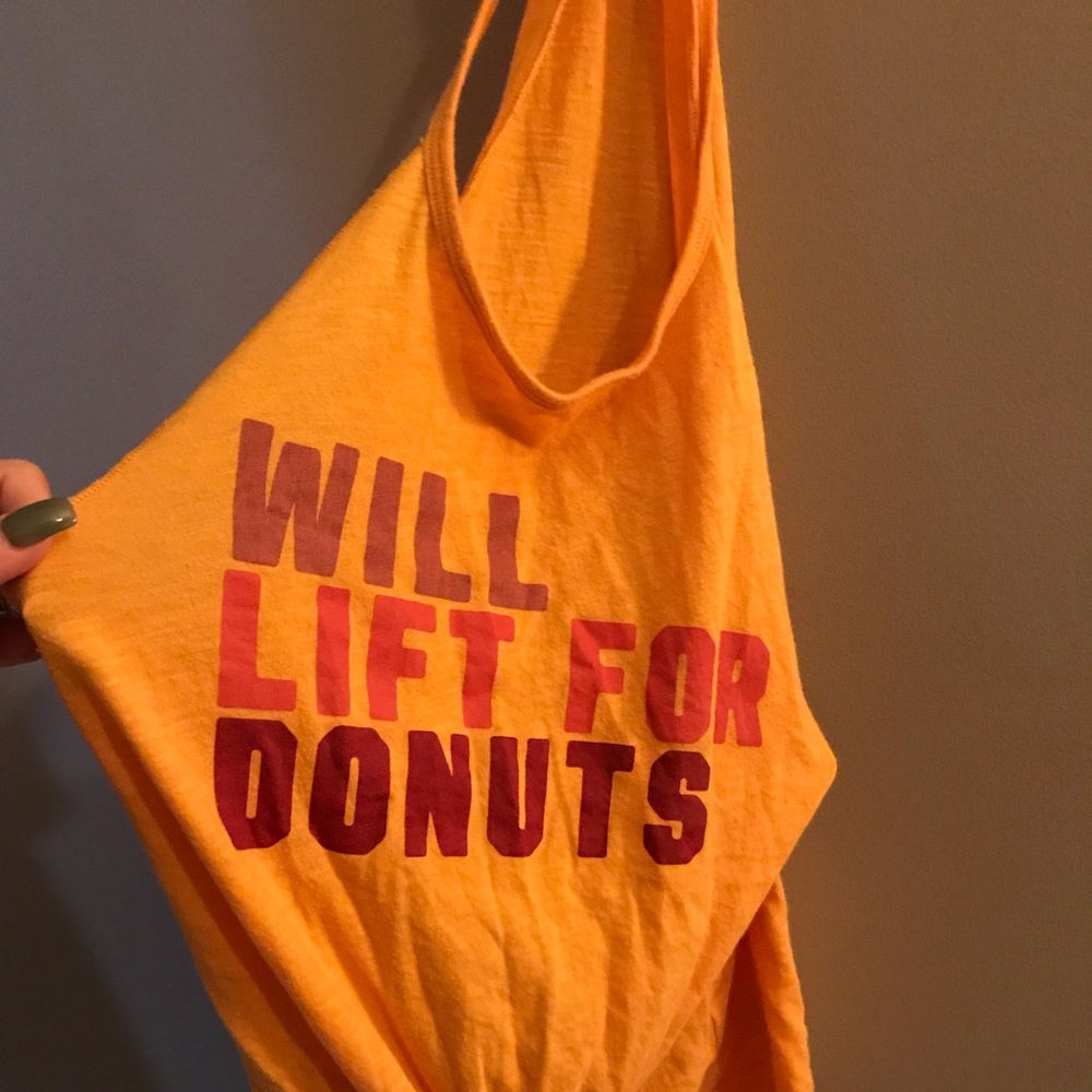 Pink graphic tank top